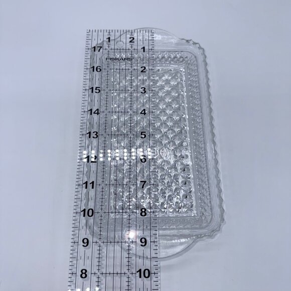 Vintage Wexford  Anchor Hocking Cream and Sugar/Relish/Rolling Tray 9 7/8” - Picture 5 of 8